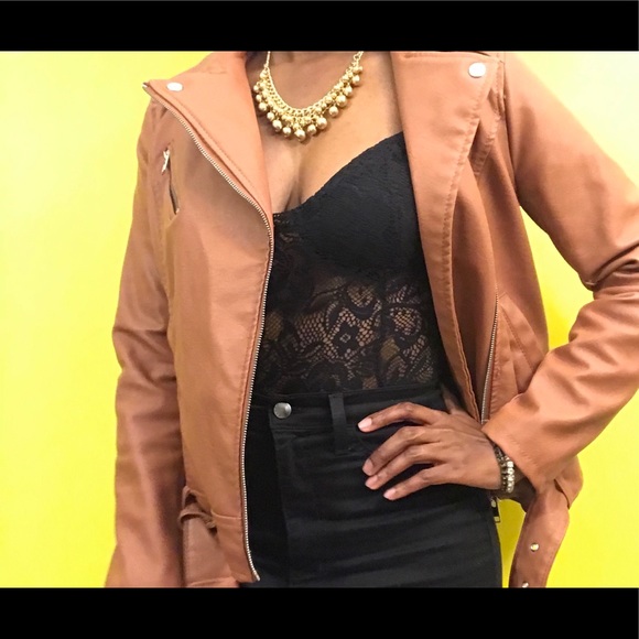 Forever 21 Faux Leather Jacket - Picture 3 of 8
